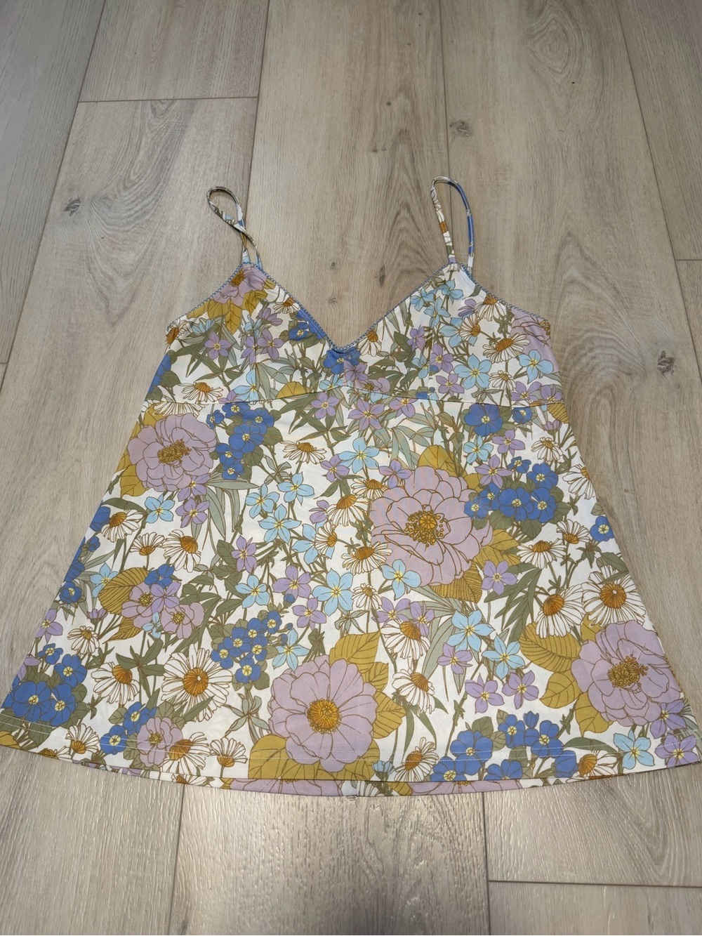 Zimmermann Floral Cami Top Pastel Wildflower Print Size 3